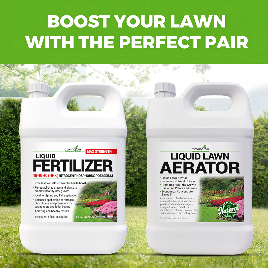Covington Naturals Liquid Fertilizer for Lawns 10-10-10, All Purpose Plant Food 32 Ounces