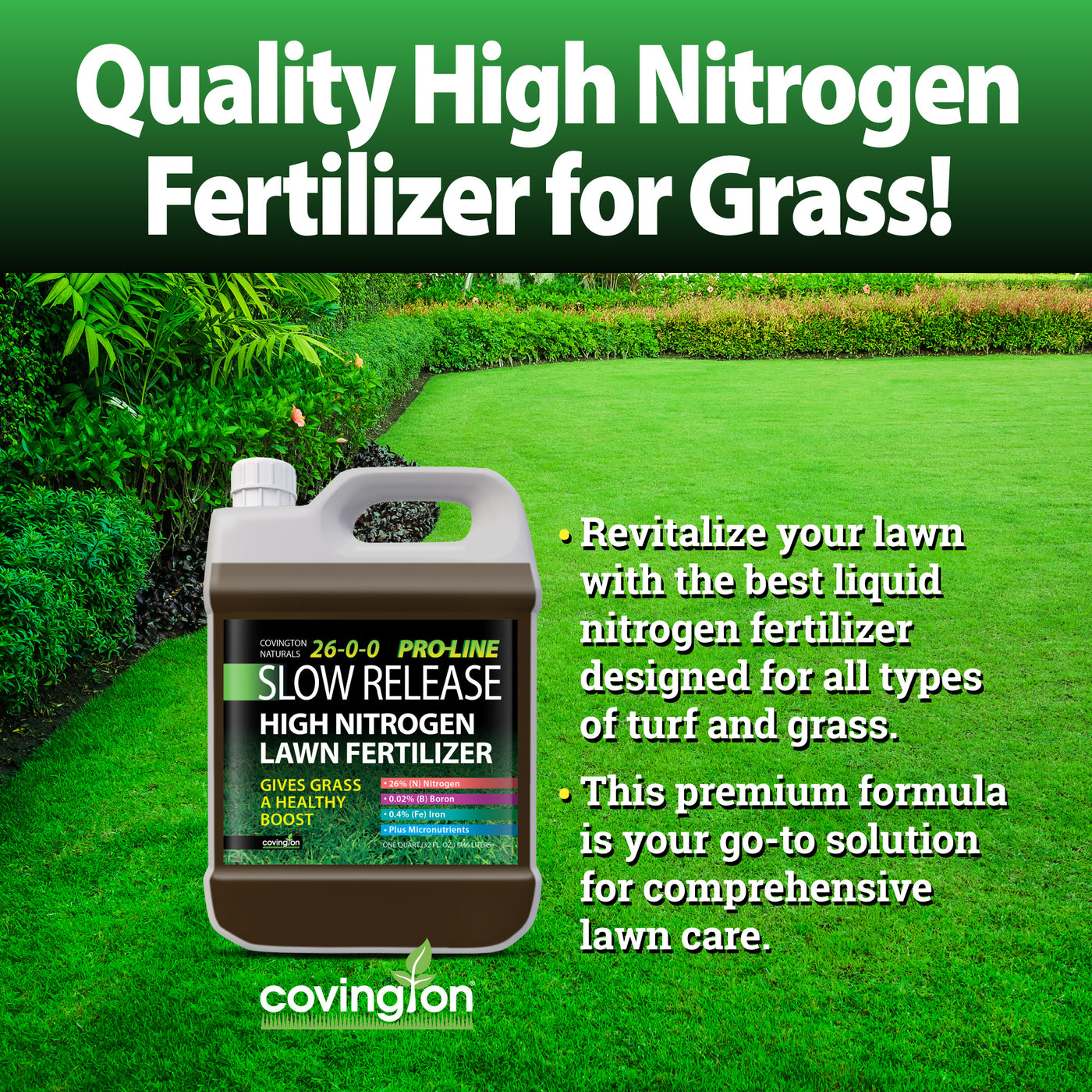 ProLine Slow Release High Nitrogen Fertilizer Plus Micronutrients 26-0-0