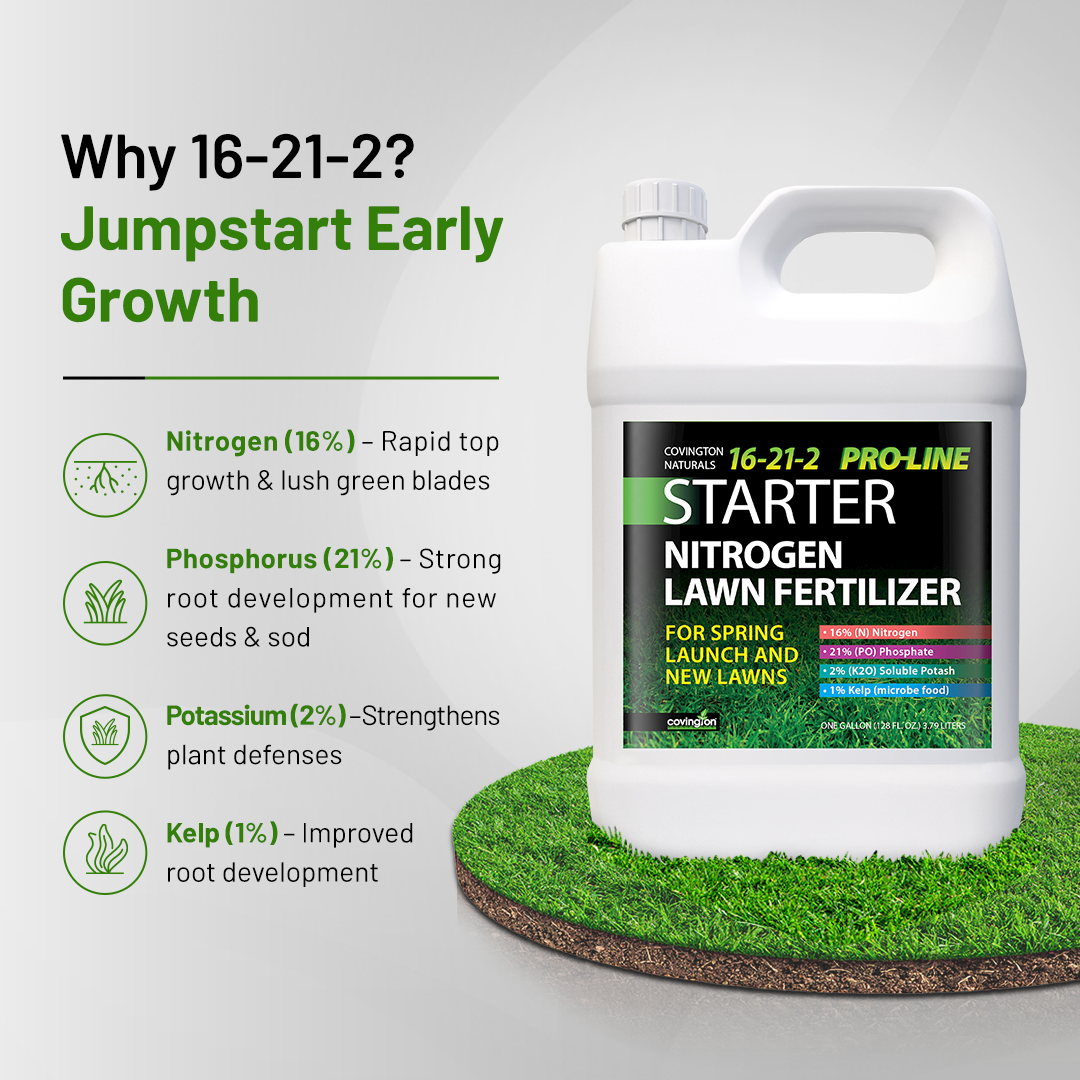 the developer of a new plant fertilizer ProLine Starter Nitrogen Fertilizer 16-21-2 Quart
