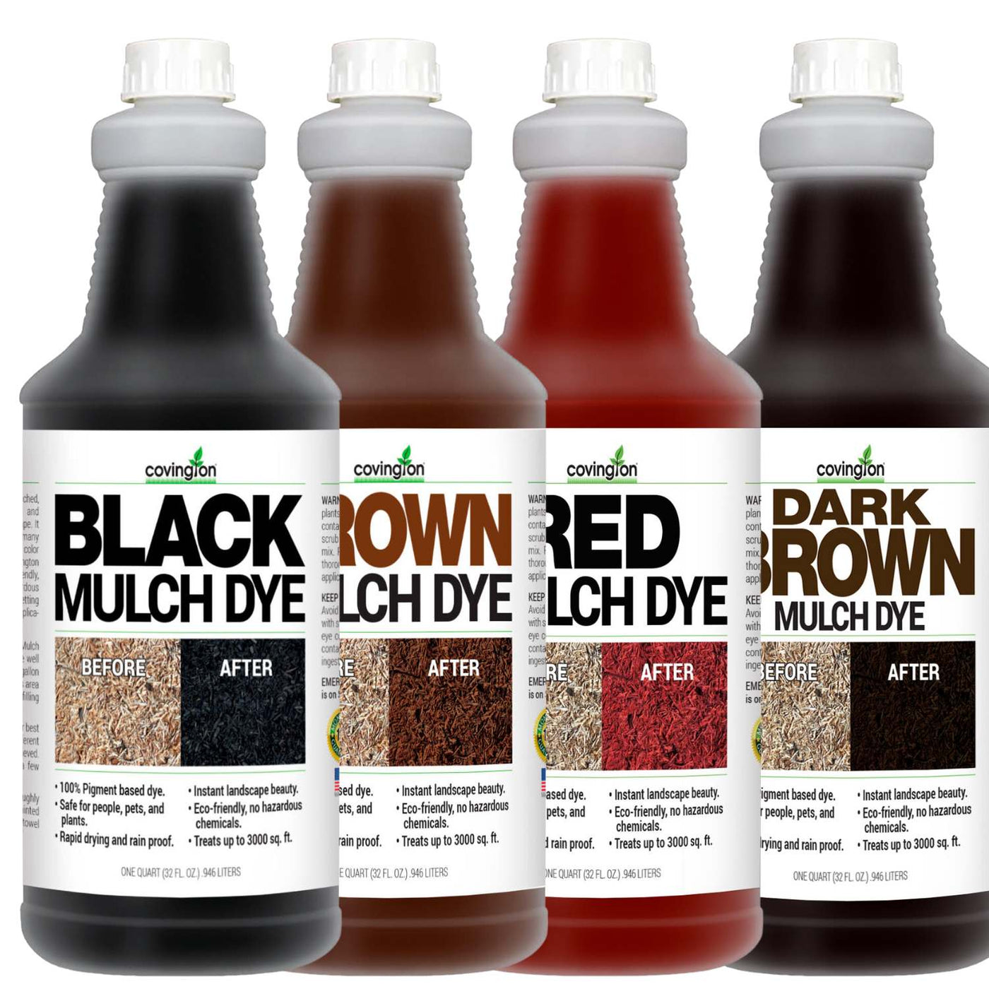Mulch Dye – Renews Faded, Lifeless Mulch – LawnStar