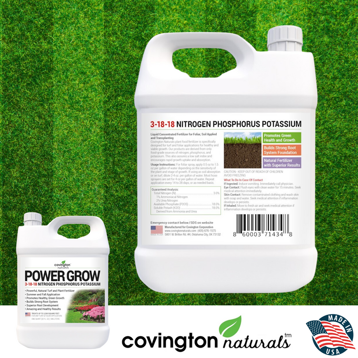 high potassium fertilizer for plants High Phosphorus Fertilizer, High Potassium Fertilizer, Liquid Potash Fertilizer for Grass 3-18-18 NPK Natural Lawn & Plant Food Fall Winter Quart