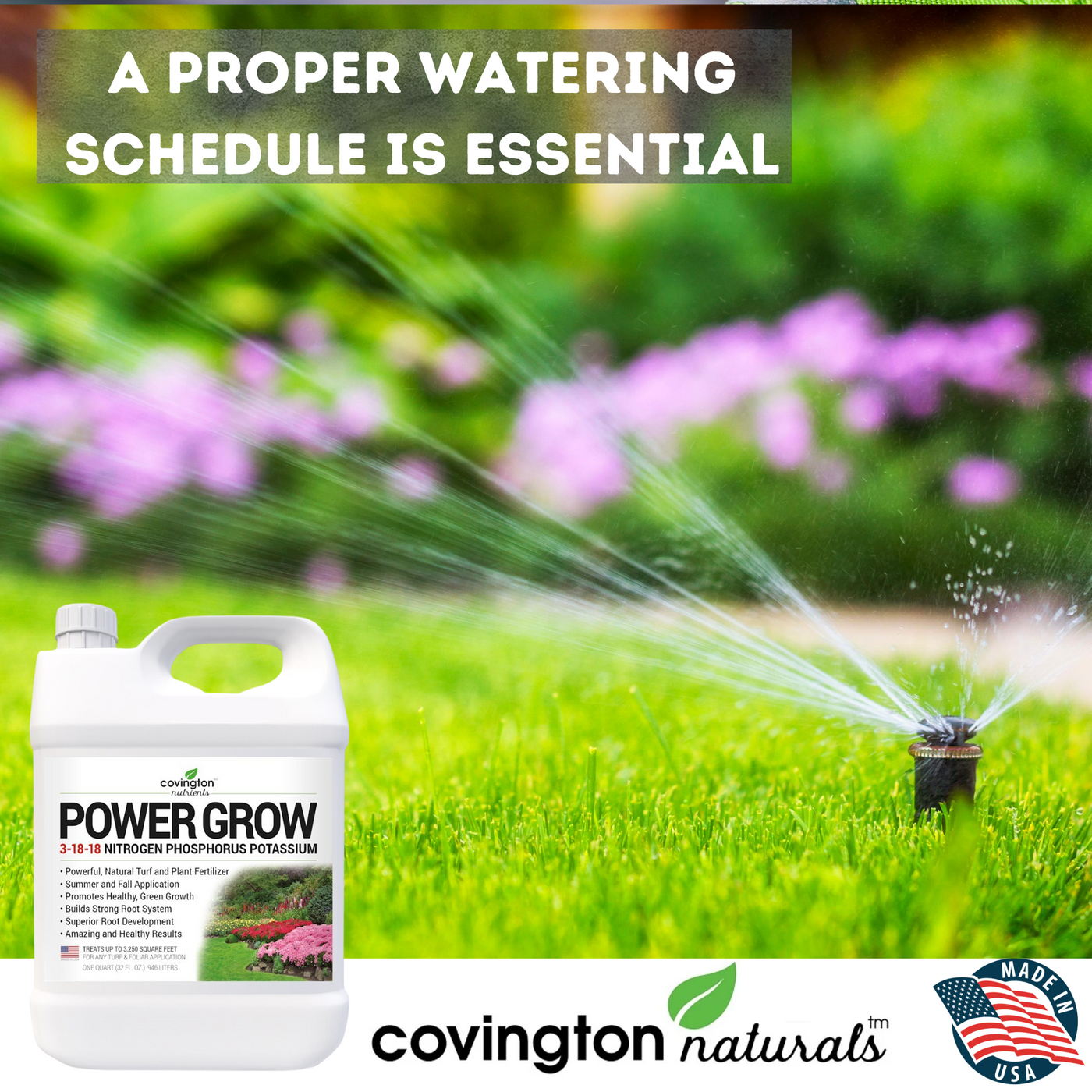 plant fertilizer with high potassium High Phosphorus Fertilizer, High Potassium Fertilizer, Liquid Potash Fertilizer for Grass 3-18-18 NPK Natural Lawn & Plant Food Fall Winter Quart