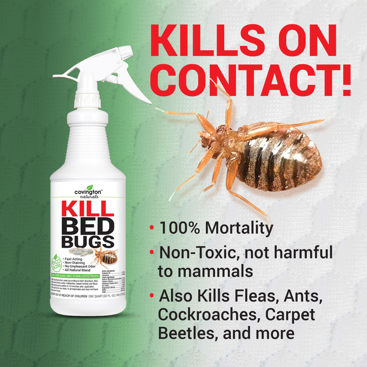 Bed Bug Spray, Bed Bug Killer for Home and Travel, Say Bye to Bed Bugs – Covington Naturals