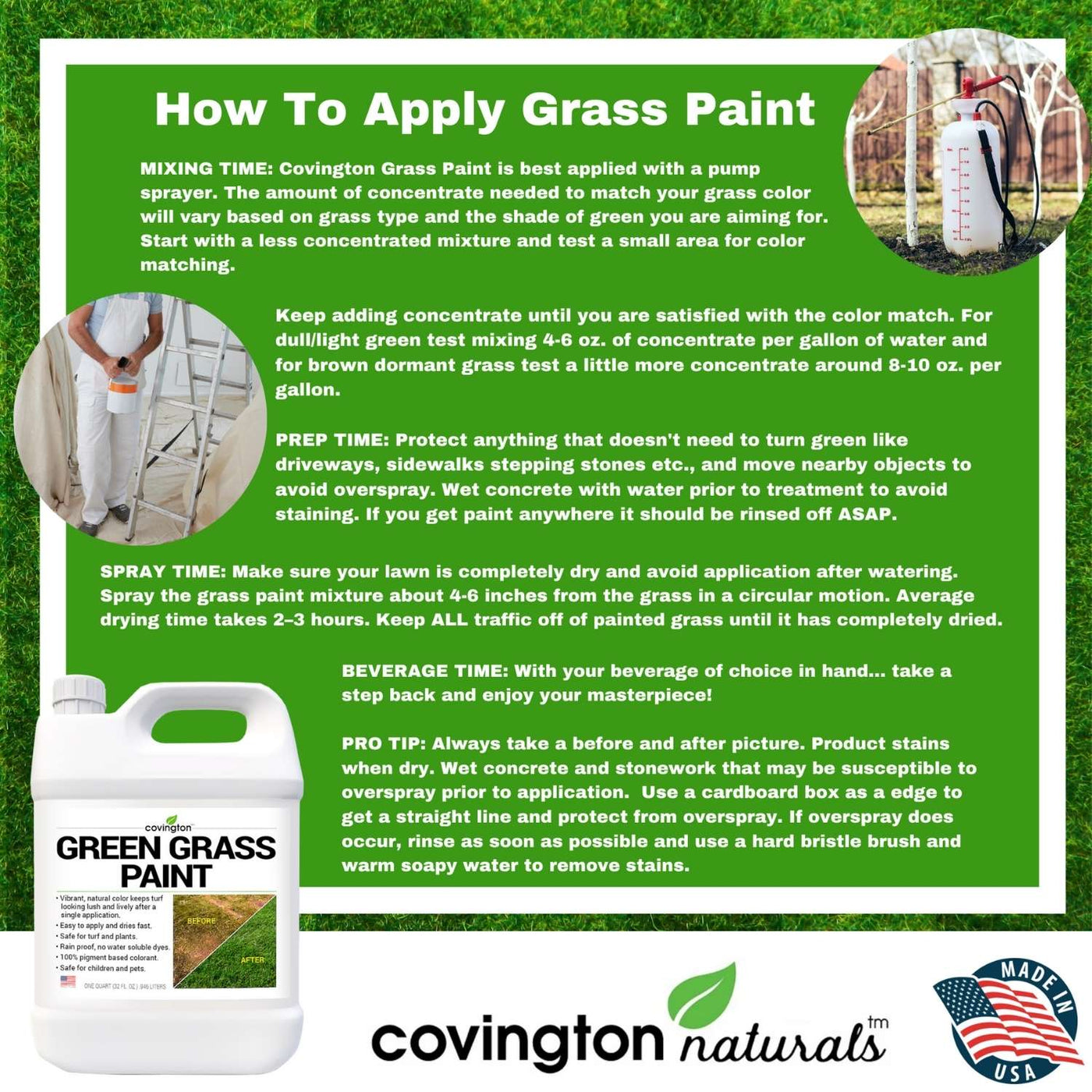green grass spray paint