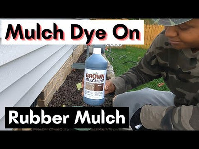 Mulch Dye on Rubber Mulch