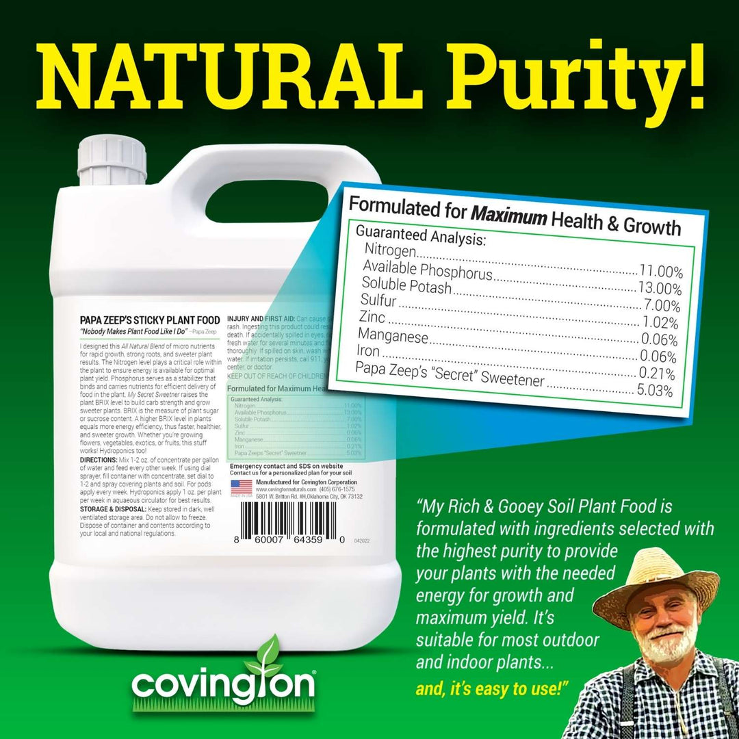 good dirt naturals indoor/outdoor plant food Rich and Gooey Sticky Plant Food – Covington Naturals
