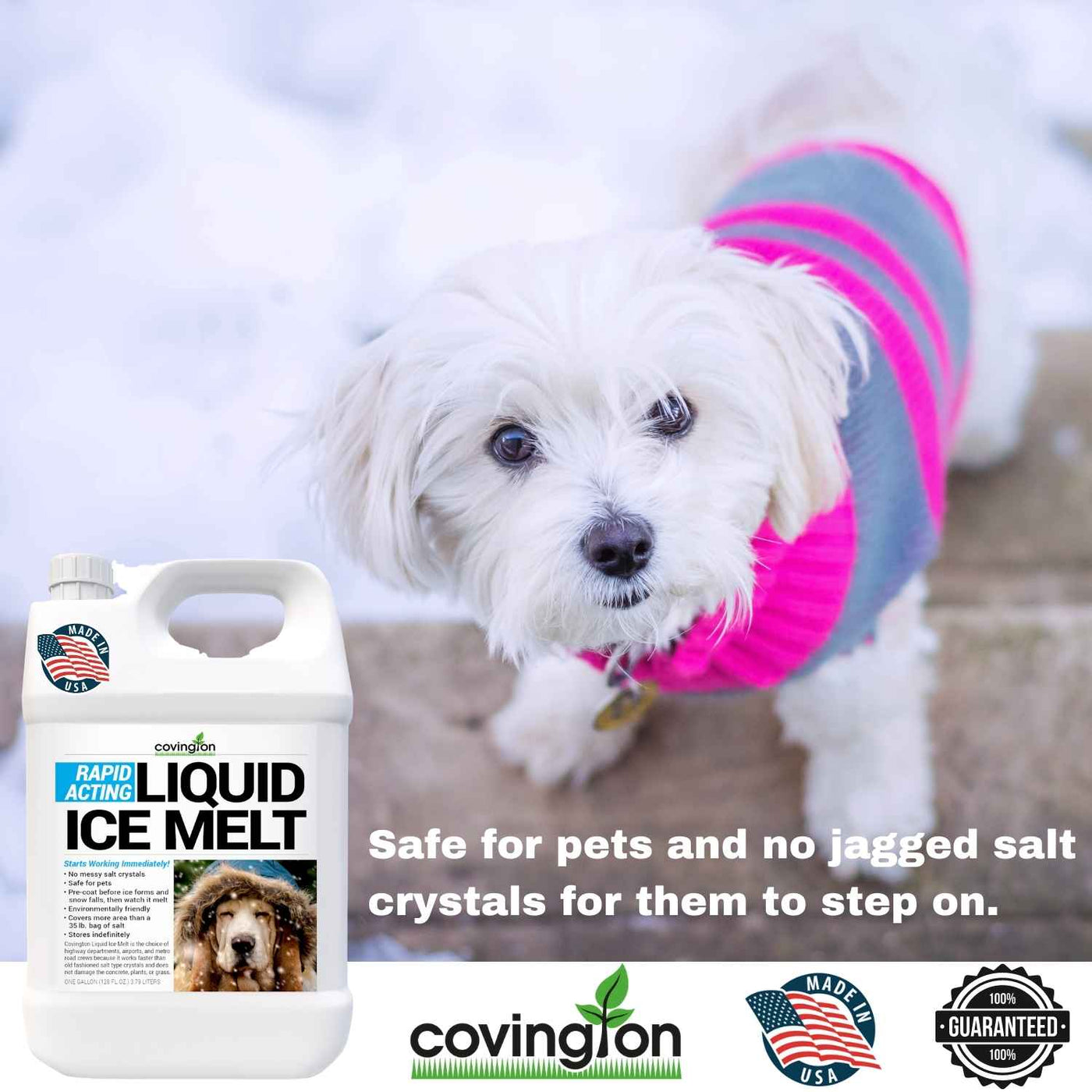 Pet Safe Ice Melt, Deicer For Driveway, Magnesium Chloride Ice Melt, Deicer  Spray, Liquid Ice Melt, Deicer For Sidewalks